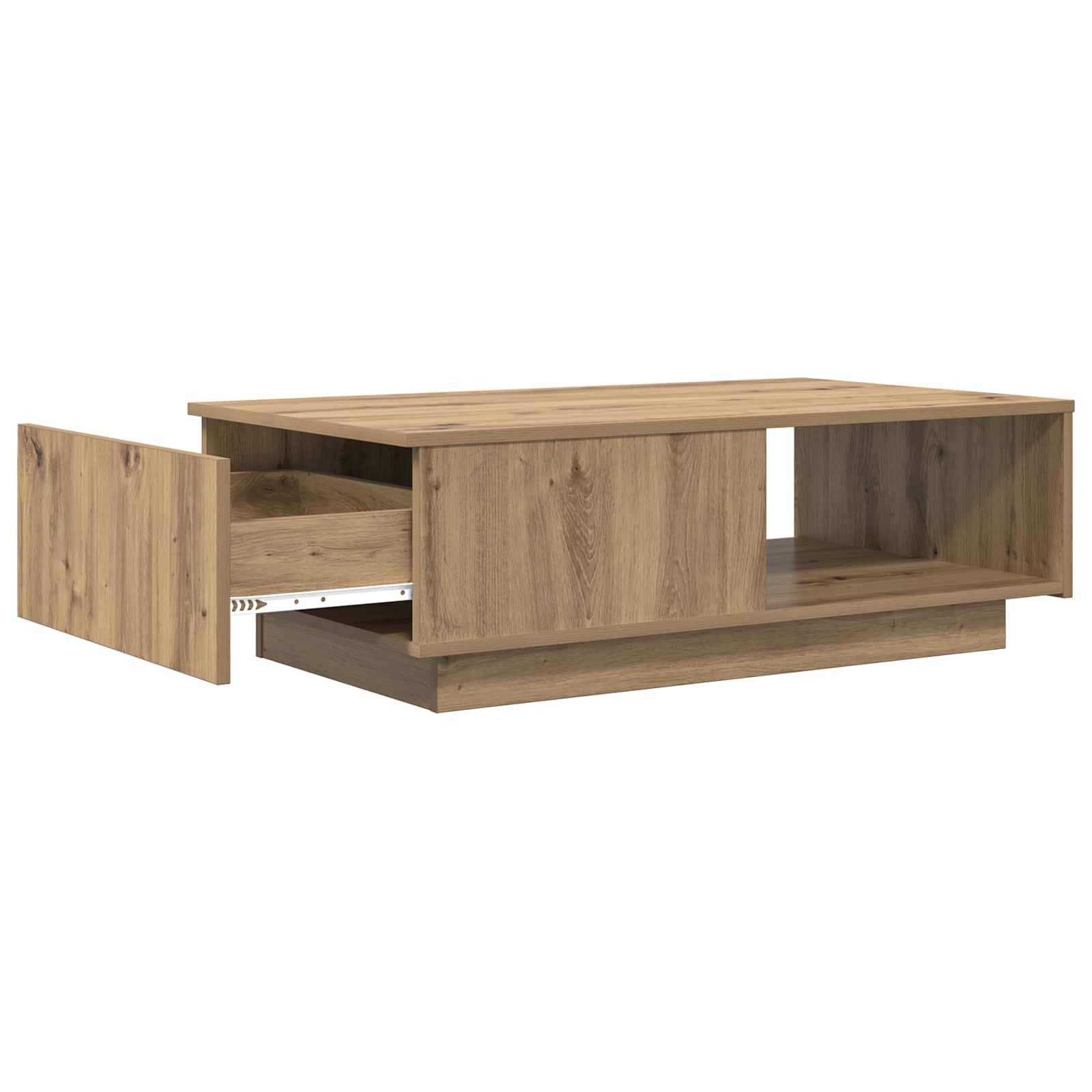 Salontafel met lade Artisan Eiken 95 x 55 x 31 cm Bewerkt hout