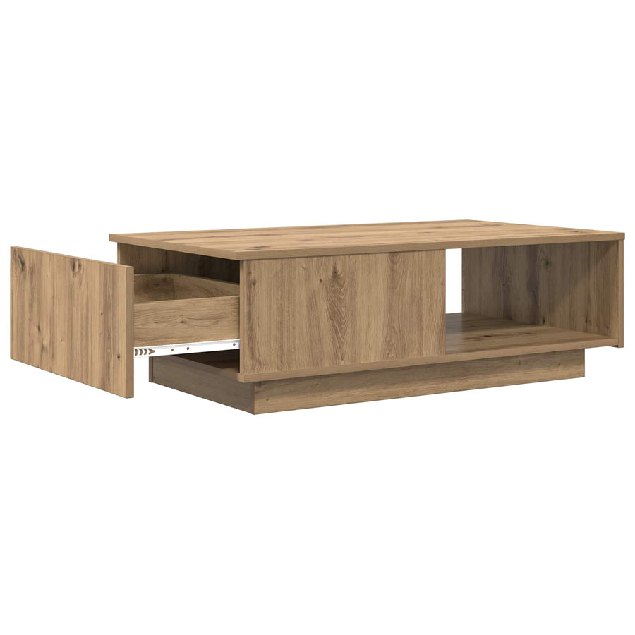 Salontafel met lade Artisan Eiken 95 x 55 x 31 cm Bewerkt hout