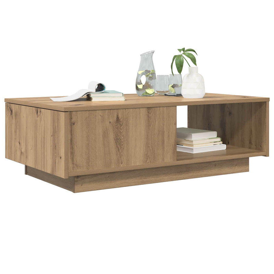 Salontafel met lade Artisan Eiken 95 x 55 x 31 cm Bewerkt hout