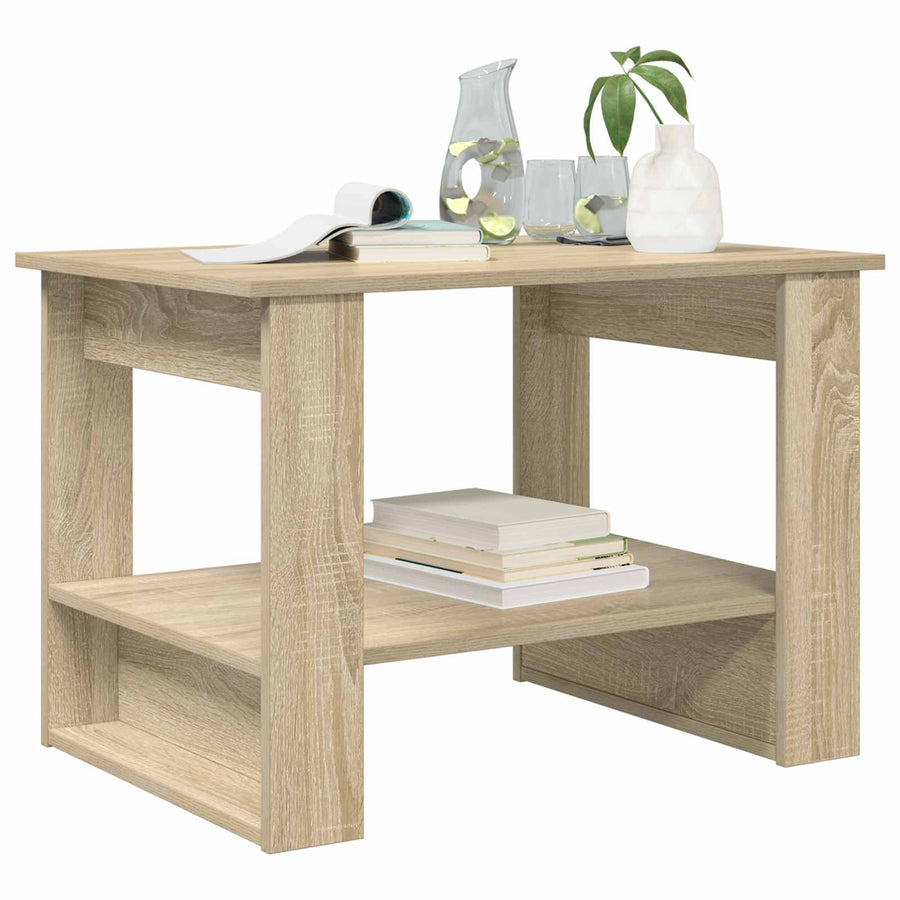 Salontafel Sonoma Eiken 72 x 50 x 50 cm Bewerkt hout