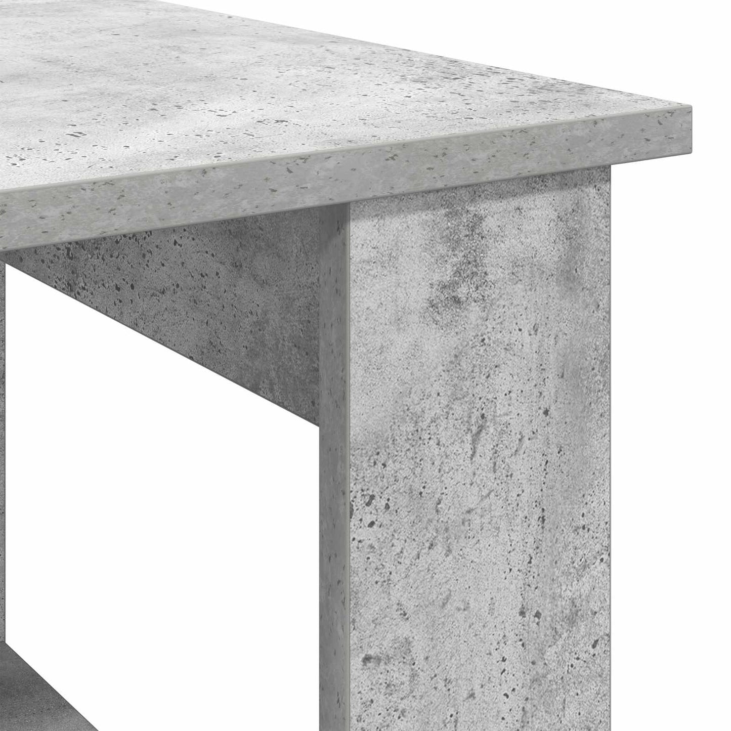 Salontafel Beton Grijs 72 x 50 x 50 cm Bewerkt hout