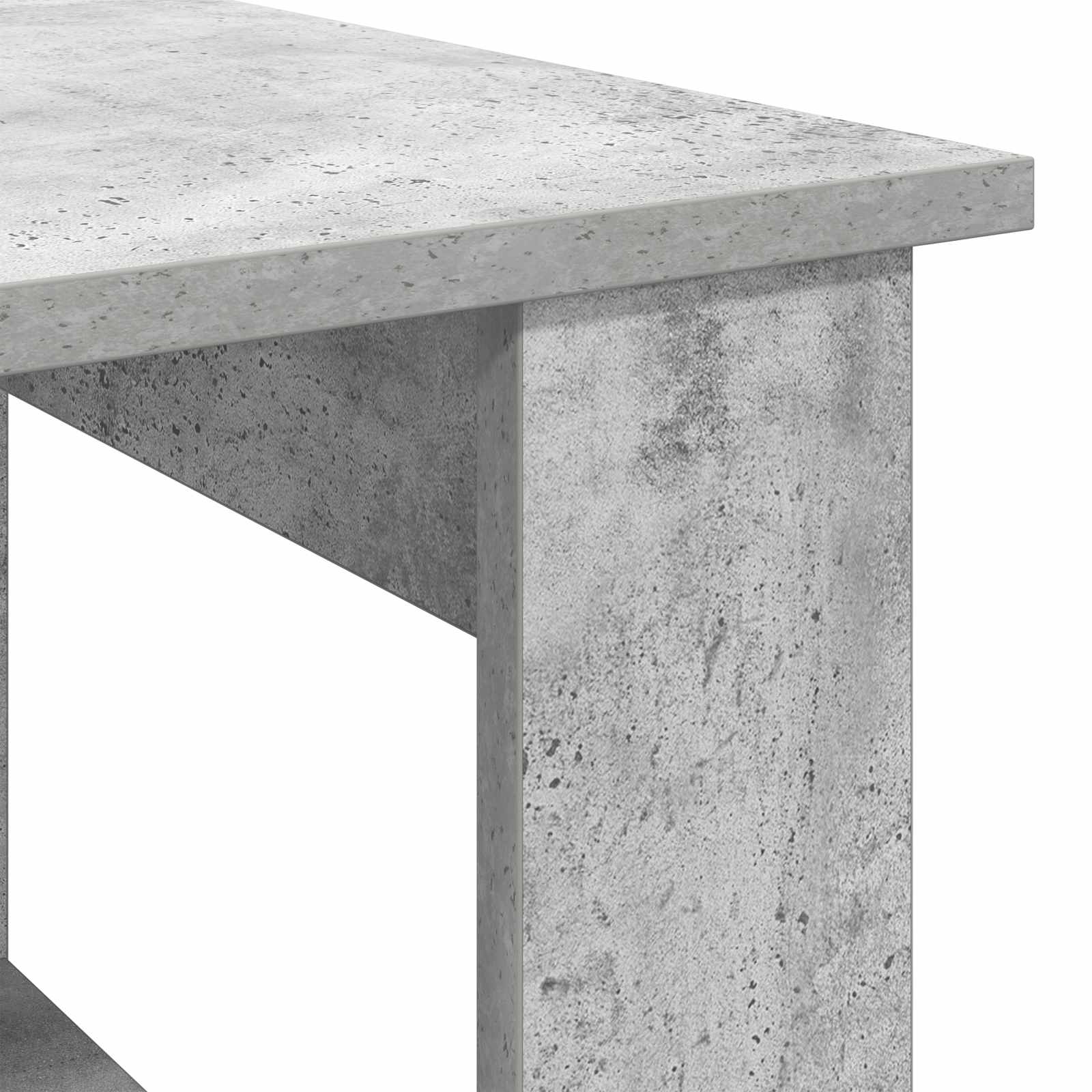 Salontafel Beton Grijs 72 x 50 x 50 cm Bewerkt hout
