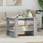 Coffee Table Grey Sonoma 72 x 50 x 50 cm Engineered Wood