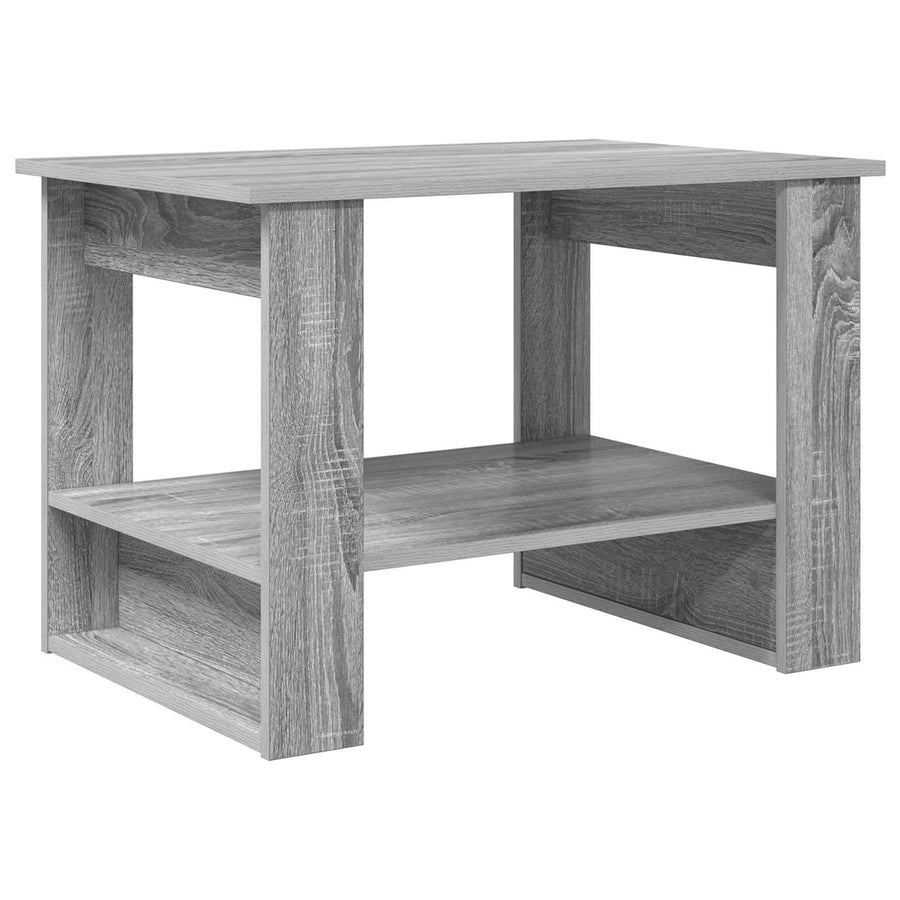 Salontafel Grijs Sonoma 72 x 50 x 50 cm Bewerkt hout