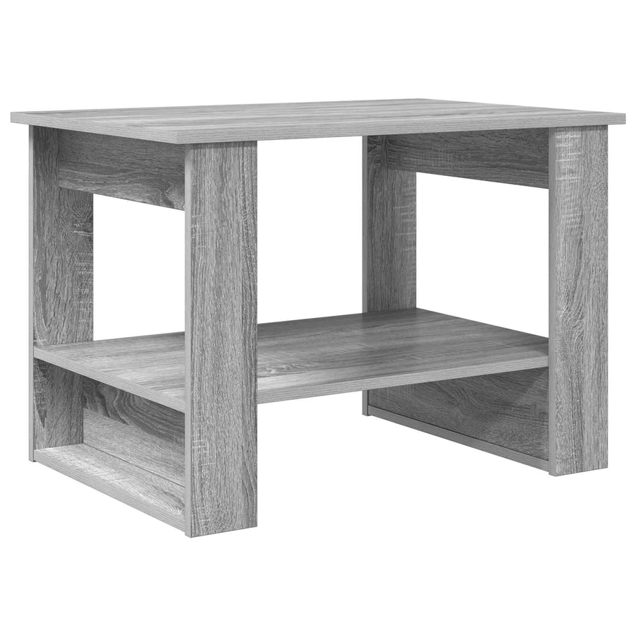 Salontafel Grijs Sonoma 72 x 50 x 50 cm Bewerkt hout