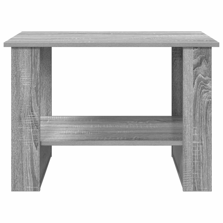 Salontafel Grijs Sonoma 72 x 50 x 50 cm Bewerkt hout