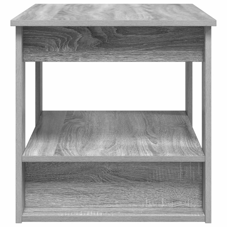 Salontafel Grijs Sonoma 72 x 50 x 50 cm Bewerkt hout