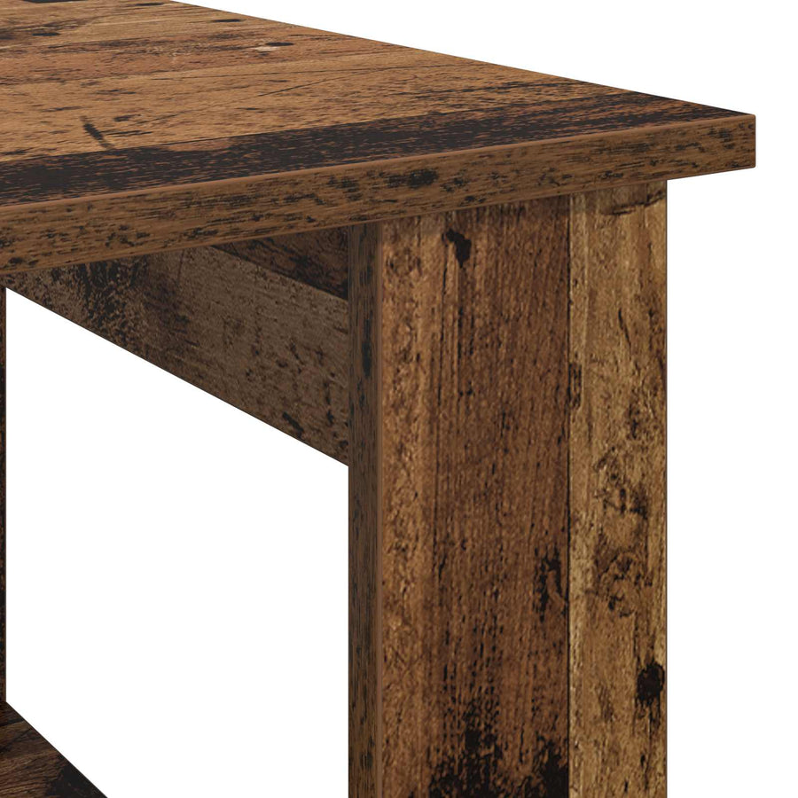 Salontafel Oudhout 72 x 50 x 50 cm Bewerkt hout