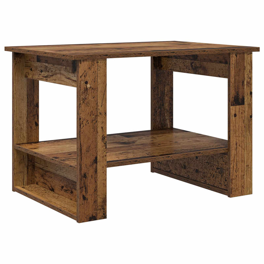 Salontafel Oudhout 72 x 50 x 50 cm Bewerkt hout