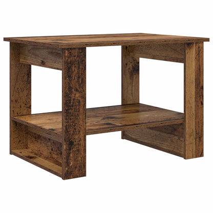 Salontafel Oudhout 72 x 50 x 50 cm Bewerkt hout