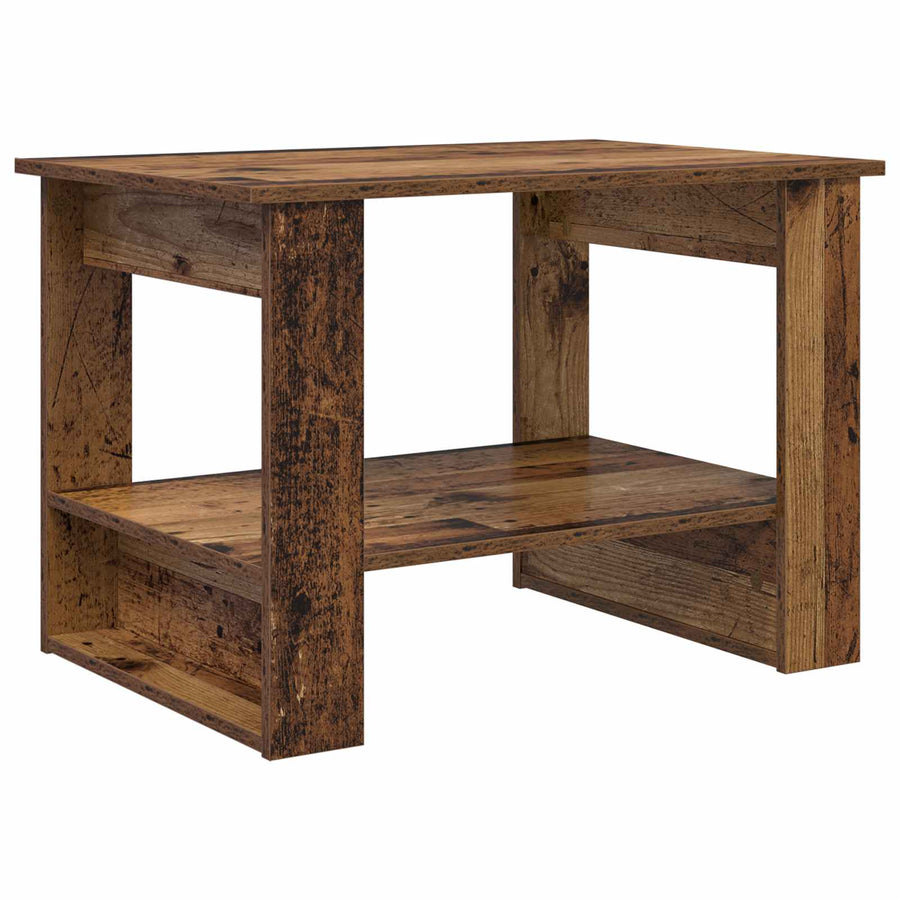 Salontafel Oudhout 72 x 50 x 50 cm Bewerkt hout