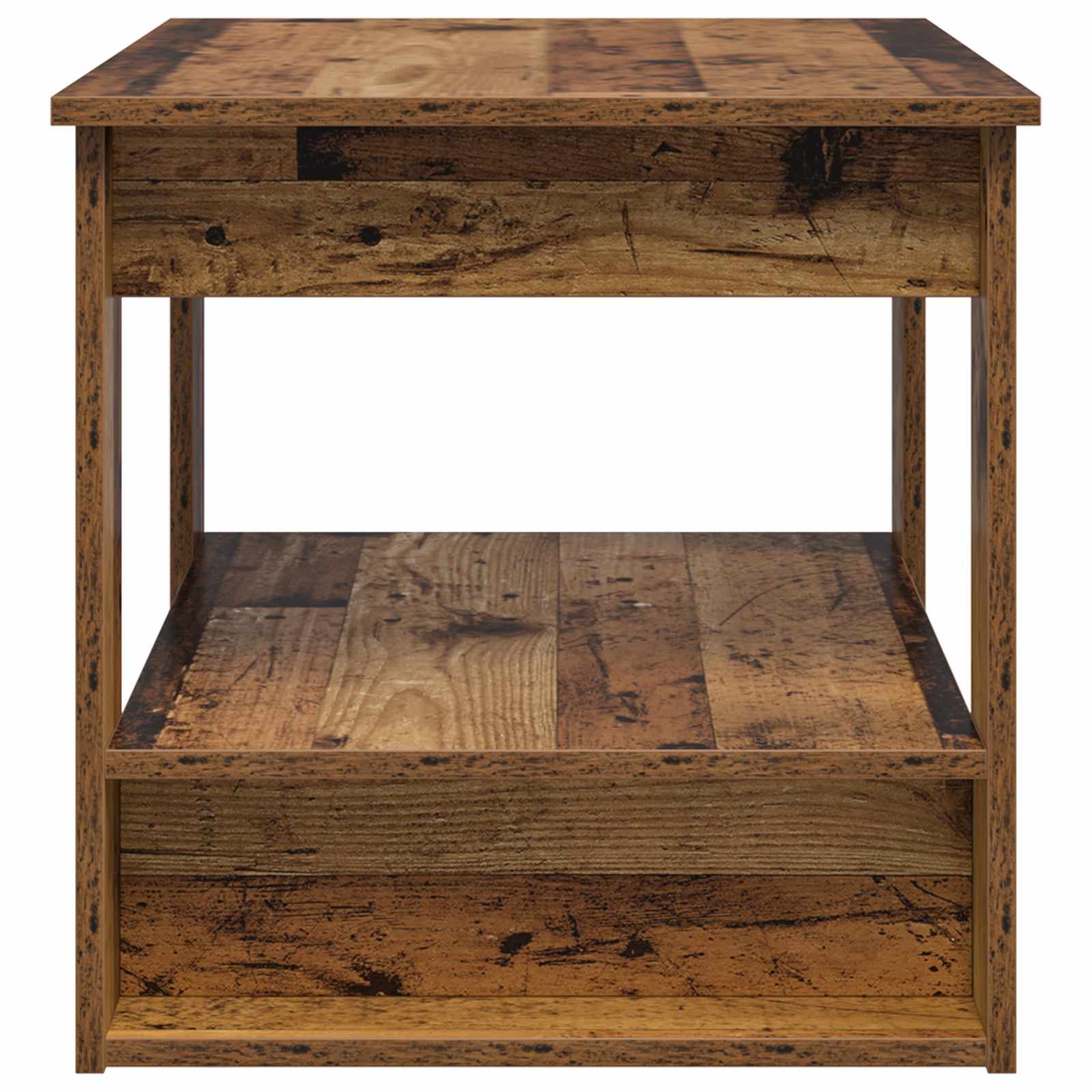 Salontafel Oudhout 72 x 50 x 50 cm Bewerkt hout