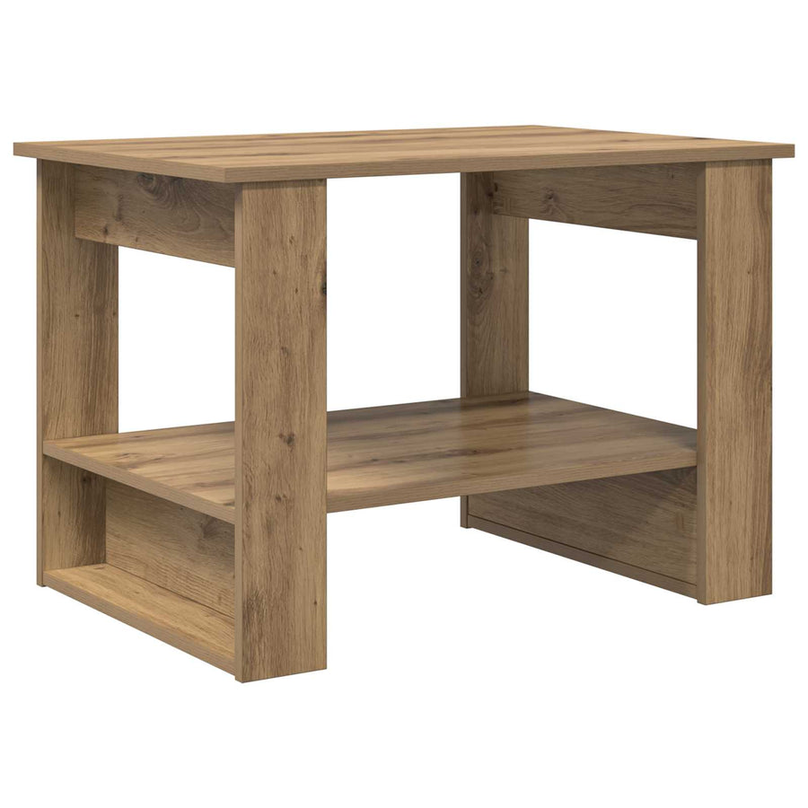 Salontafel Artisan Eiken 72 x 50 x 50 cm Bewerkt hout