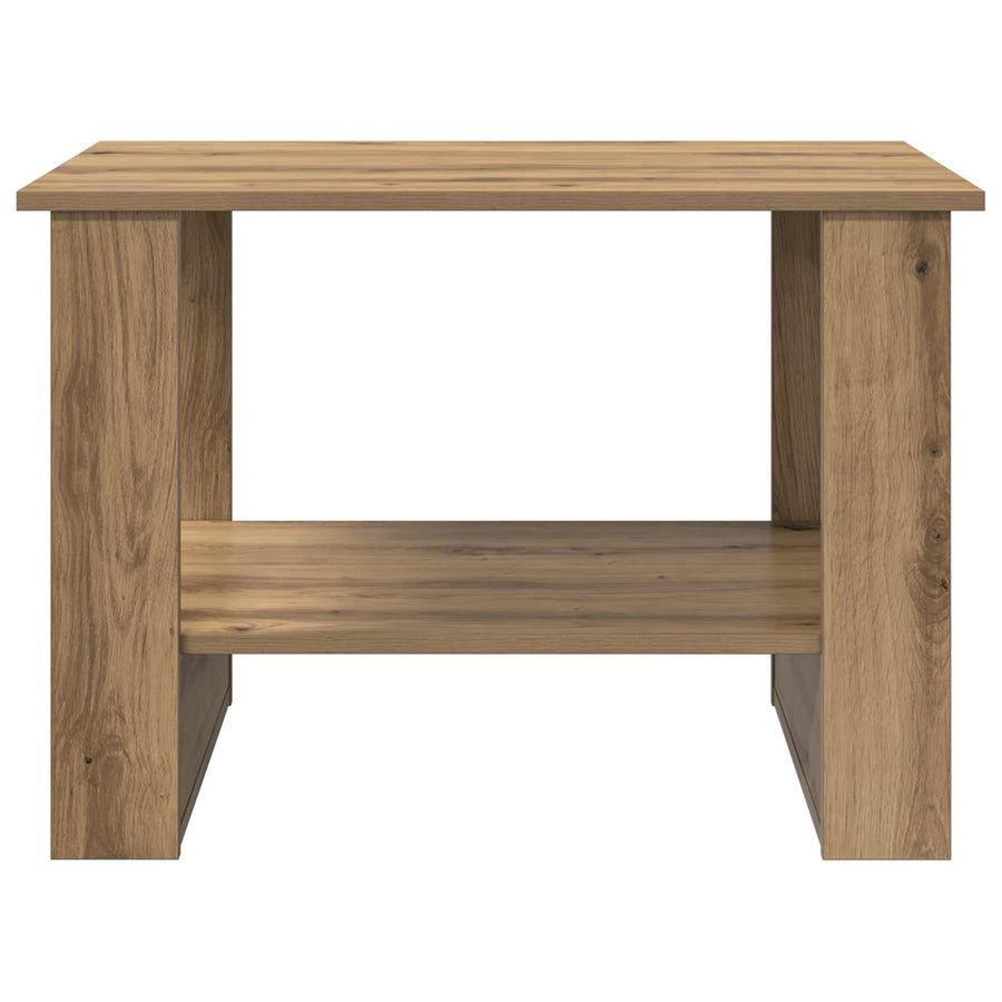 Salontafel Artisan Eiken 72 x 50 x 50 cm Bewerkt hout