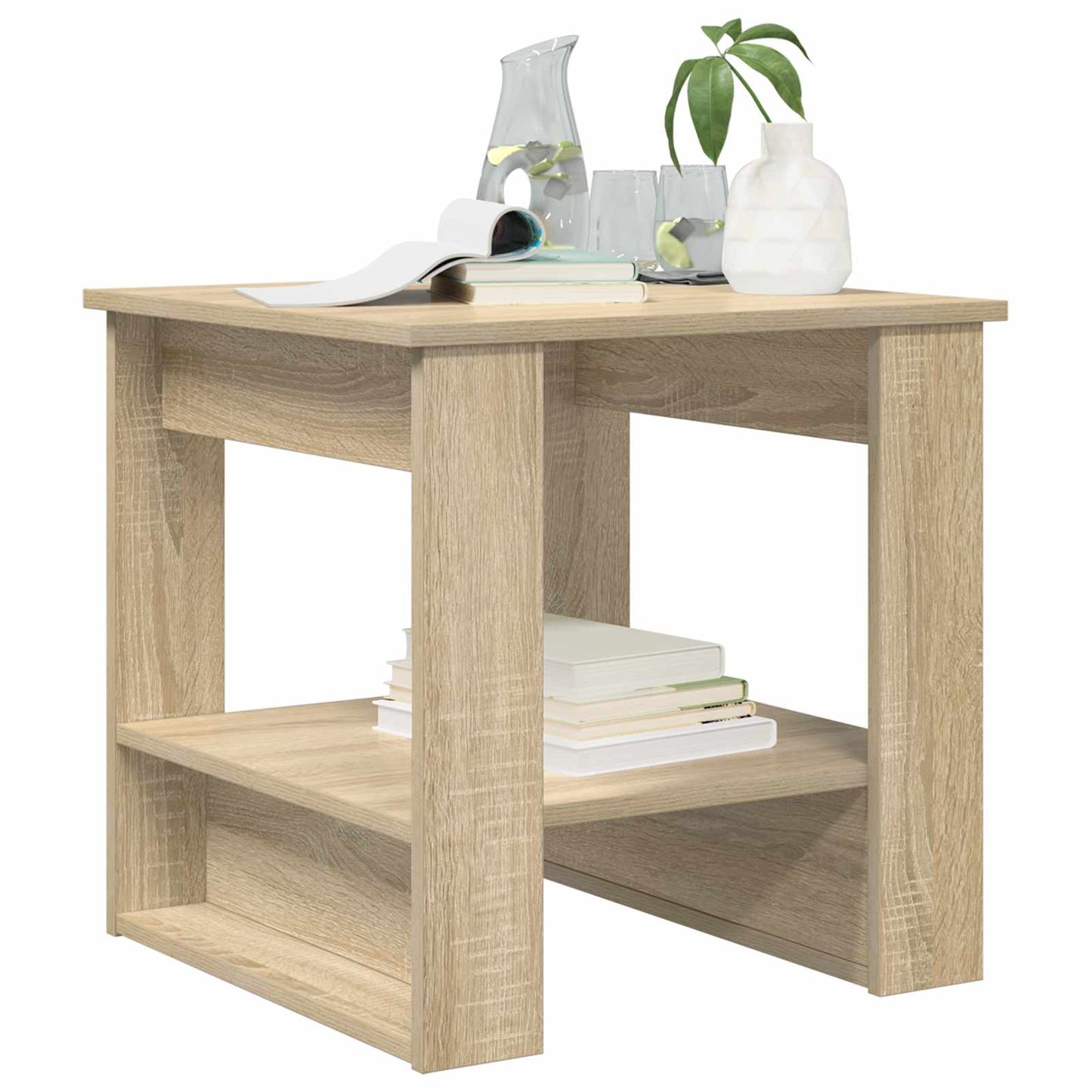 Salontafel Sonoma Eiken 51 x 50 x 50 cm Bewerkt hout