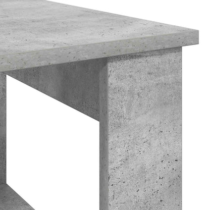 Salontafel Beton Grijs 51 x 50 x 50 cm Bewerkt hout