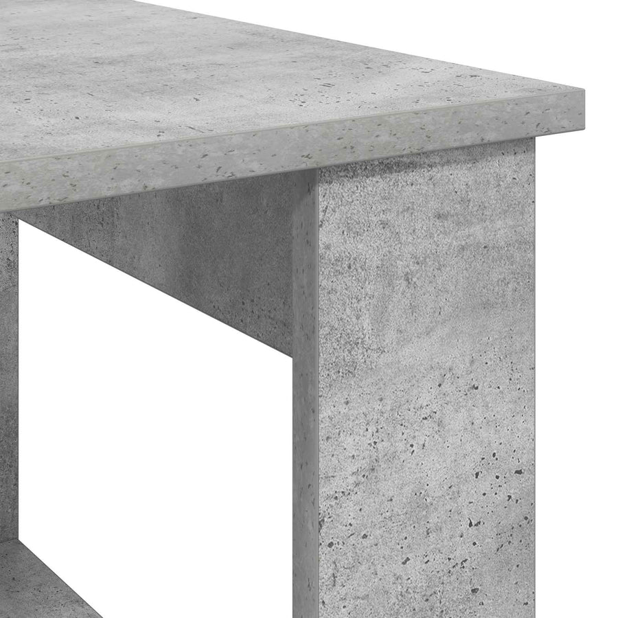 Salontafel Beton Grijs 51 x 50 x 50 cm Bewerkt hout