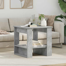 Salontafel Beton Grijs 51 x 50 x 50 cm Bewerkt hout