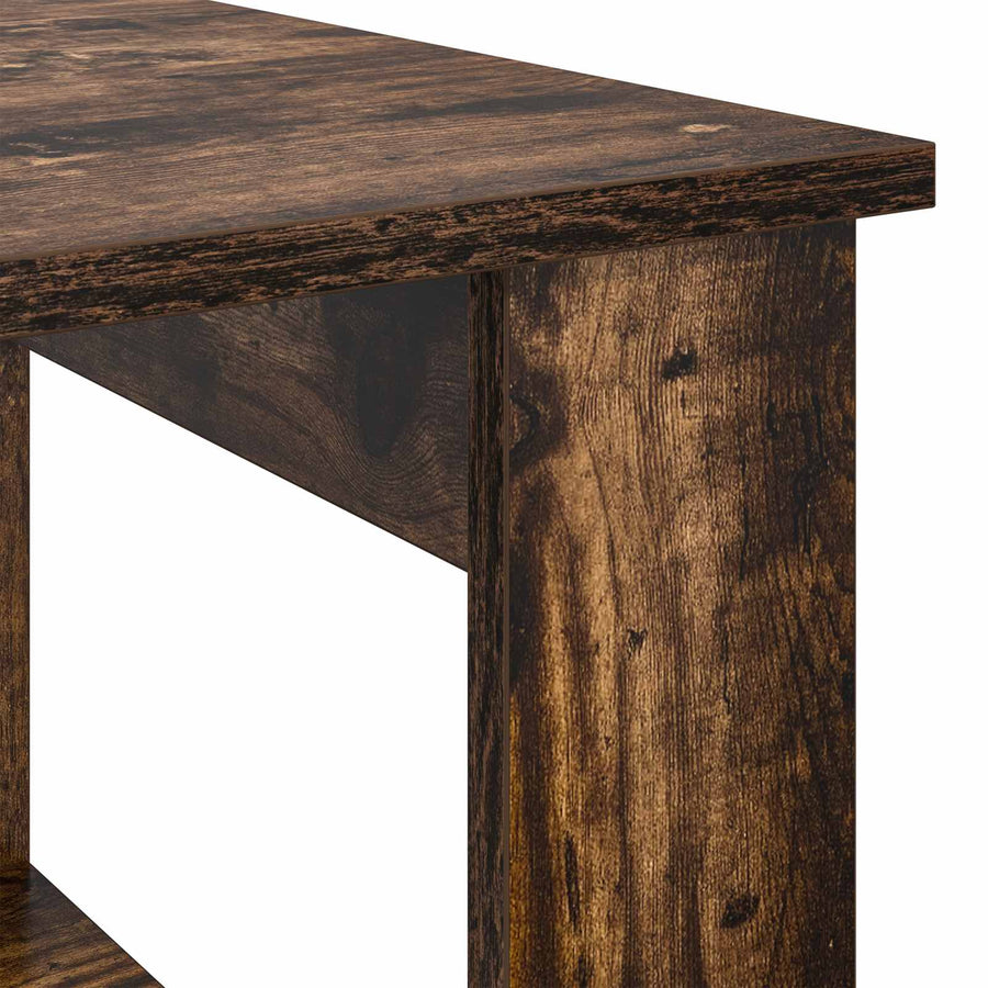 Salontafel Gerookt eiken 51 x 50 x 50 cm Bewerkt hout