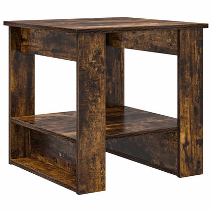 Salontafel Gerookt eiken 51 x 50 x 50 cm Bewerkt hout