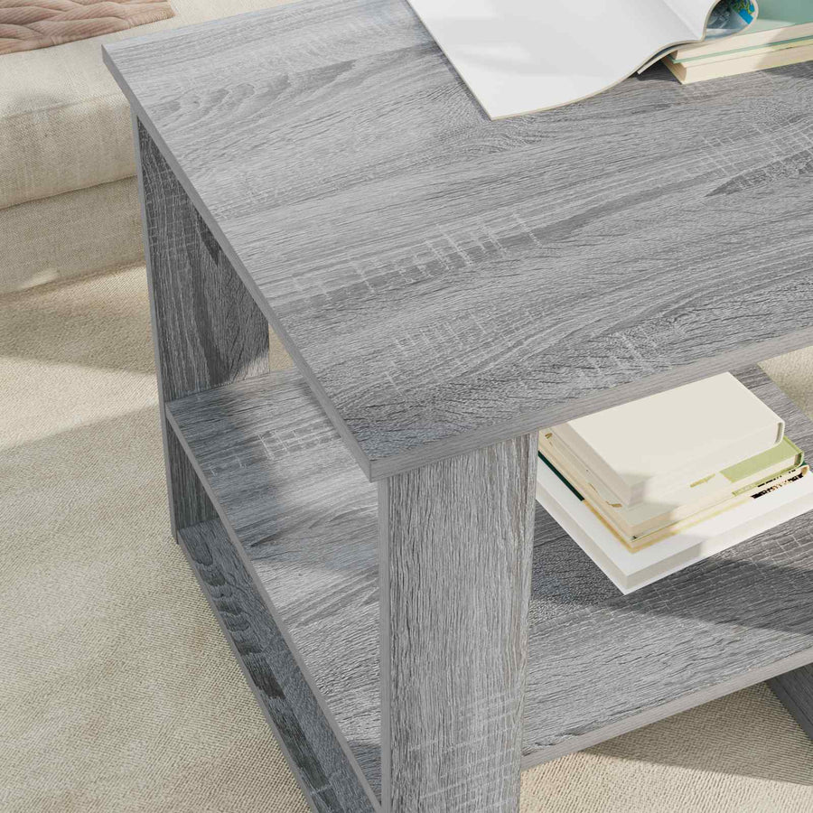Salontafel Grijs Sonoma 51 x 50 x 50 cm Bewerkt hout