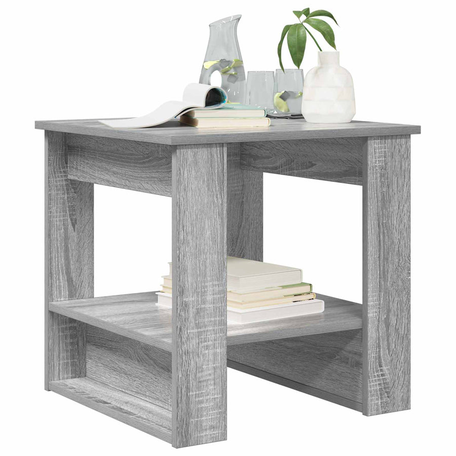 Salontafel Grijs Sonoma 51 x 50 x 50 cm Bewerkt hout