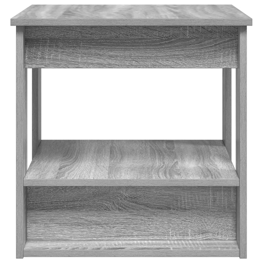 Salontafel Grijs Sonoma 51 x 50 x 50 cm Bewerkt hout
