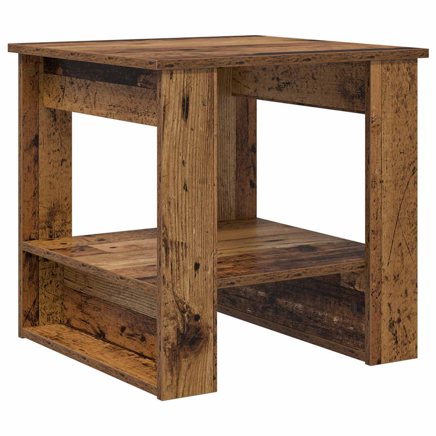 Salontafel Oudhout 51 x 50 x 50 cm Bewerkt hout