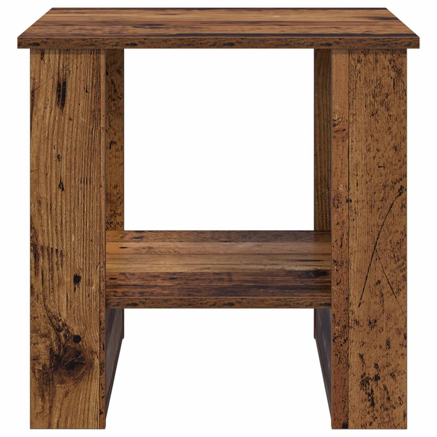 Salontafel Oudhout 51 x 50 x 50 cm Bewerkt hout