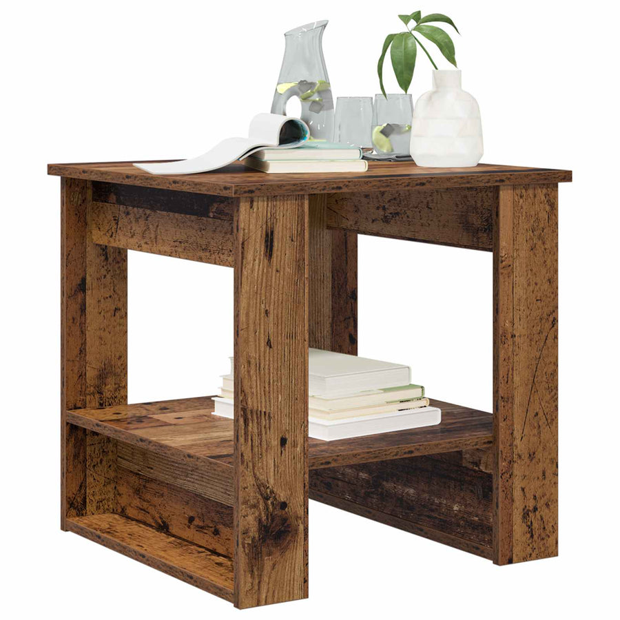 Salontafel Oudhout 51 x 50 x 50 cm Bewerkt hout