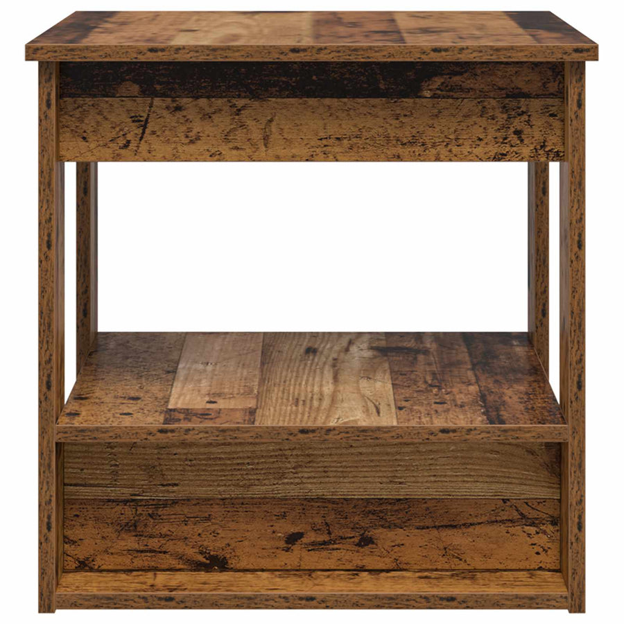 Salontafel Oudhout 51 x 50 x 50 cm Bewerkt hout