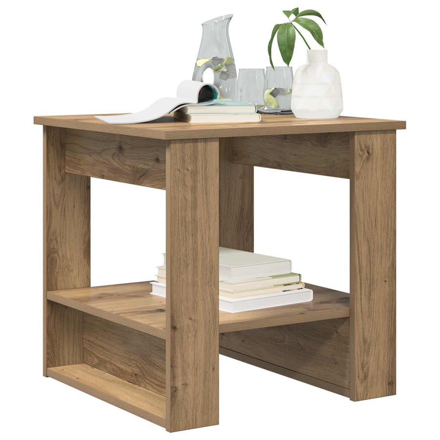 Salontafel Artisan Eiken 51 x 50 x 50 cm Bewerkt hout
