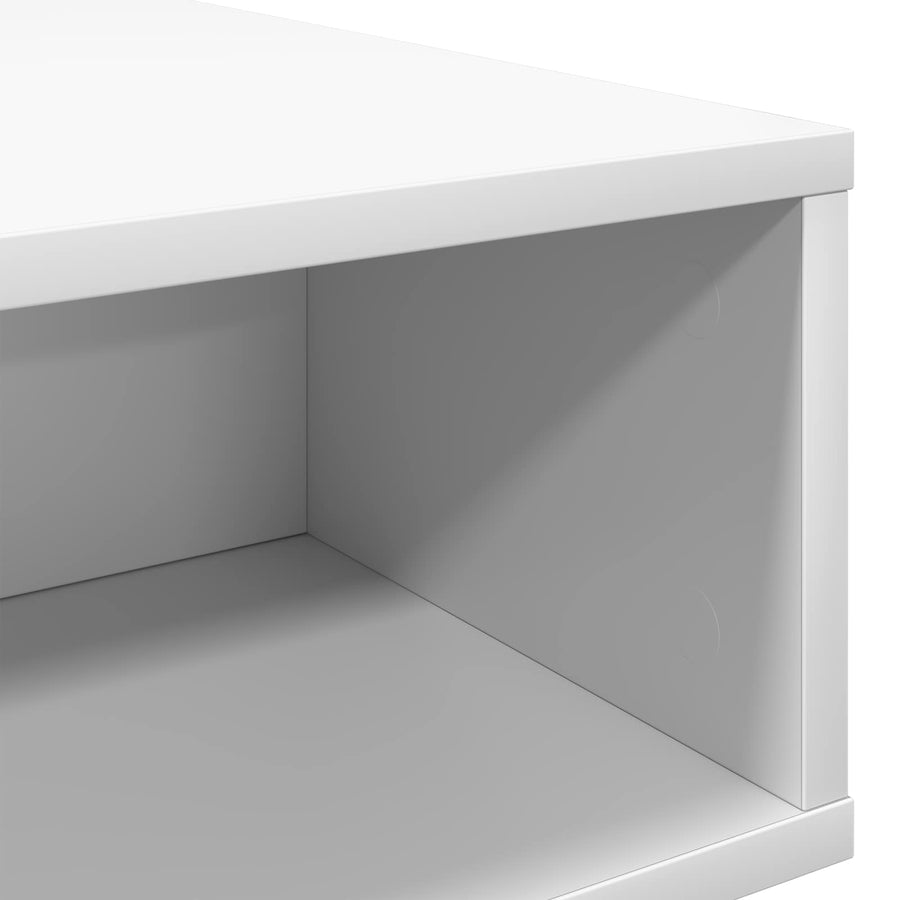 Salontafel Wit 105 x 50 x 32,5 cm Bewerkt hout