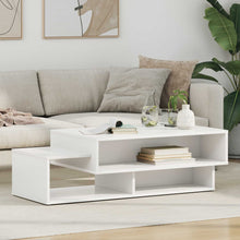 Salontafel Wit 105 x 50 x 32,5 cm Bewerkt hout