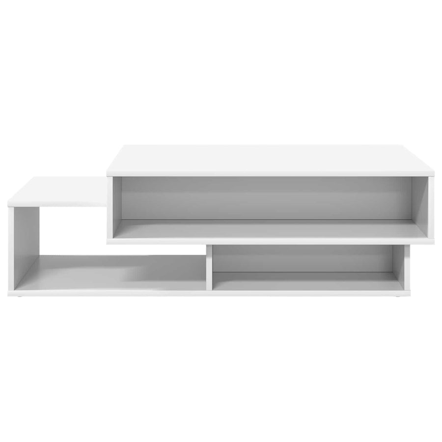 Salontafel Wit 105 x 50 x 32,5 cm Bewerkt hout