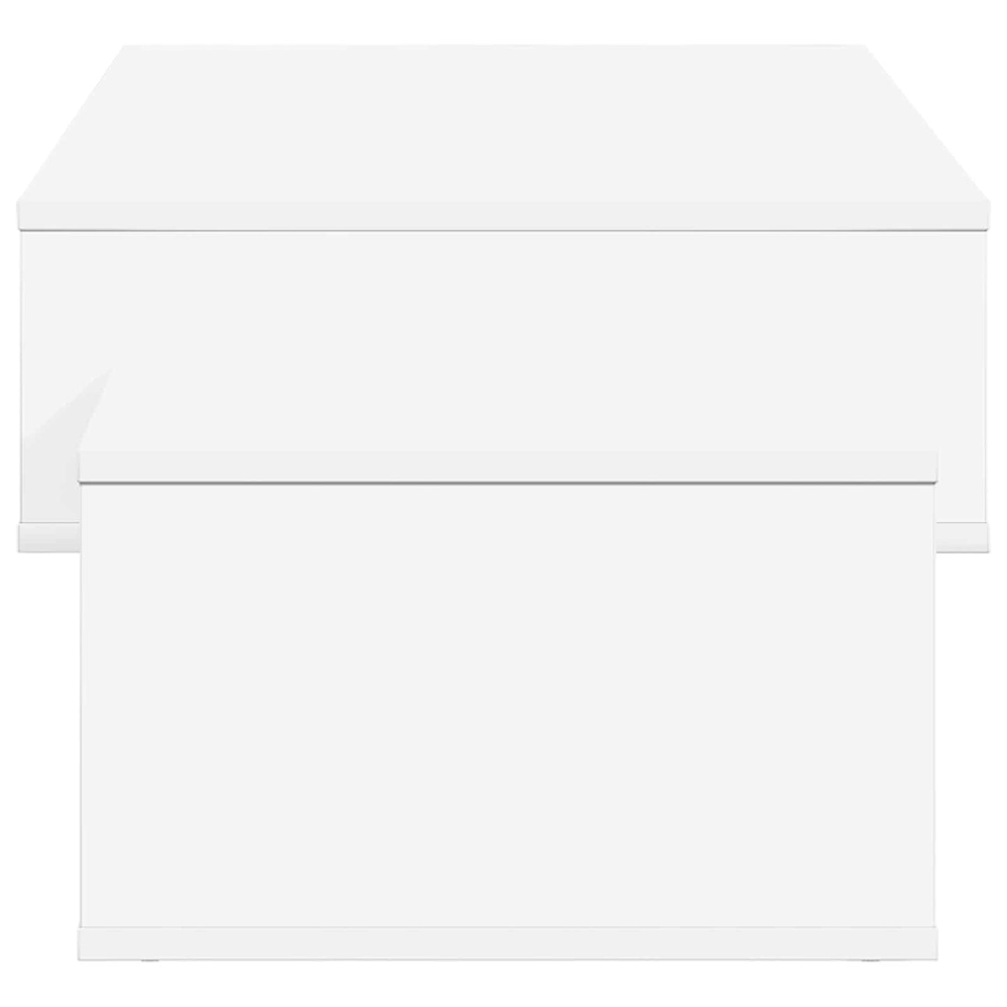 Salontafel Wit 105 x 50 x 32,5 cm Bewerkt hout