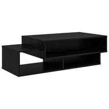 Salontafel Zwart Eiken 105 x 50 x 32,5 cm Bewerkt hout