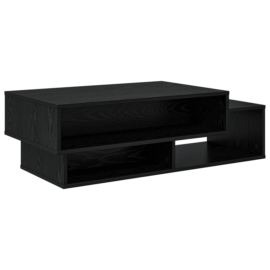 Salontafel Zwart Eiken 105 x 50 x 32,5 cm Bewerkt hout