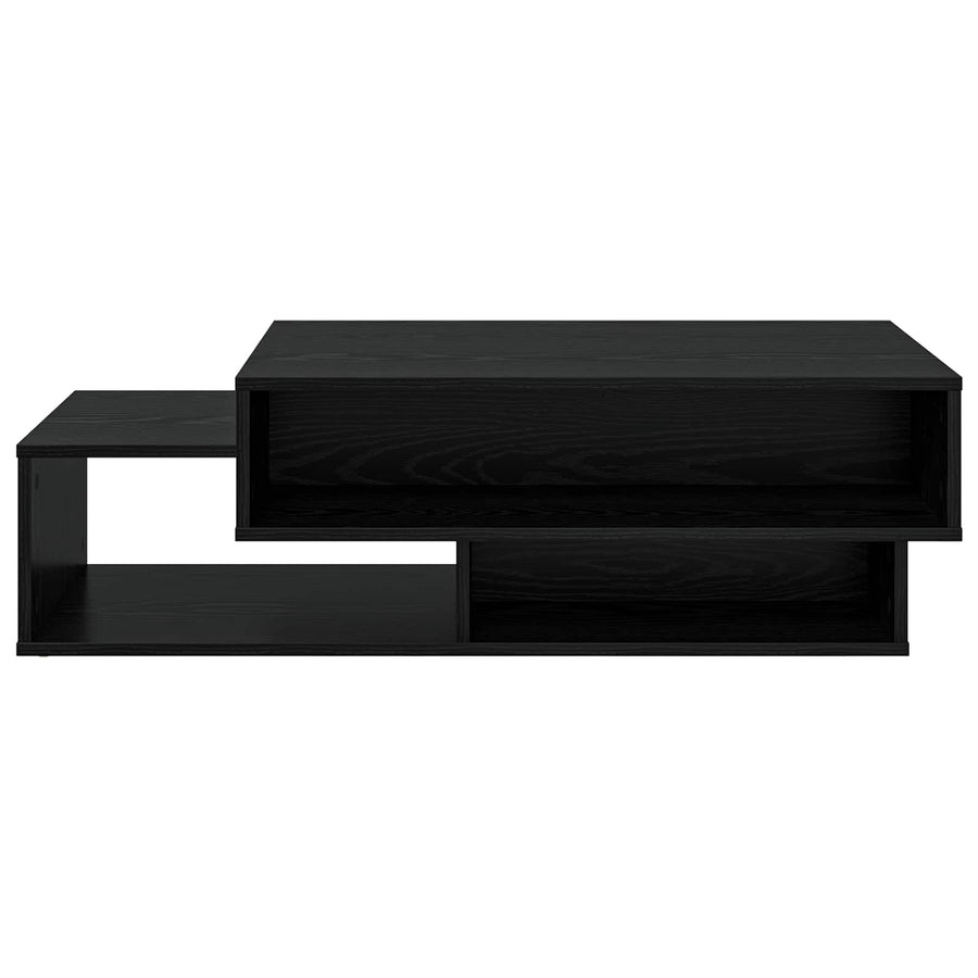 Salontafel Zwart Eiken 105 x 50 x 32,5 cm Bewerkt hout
