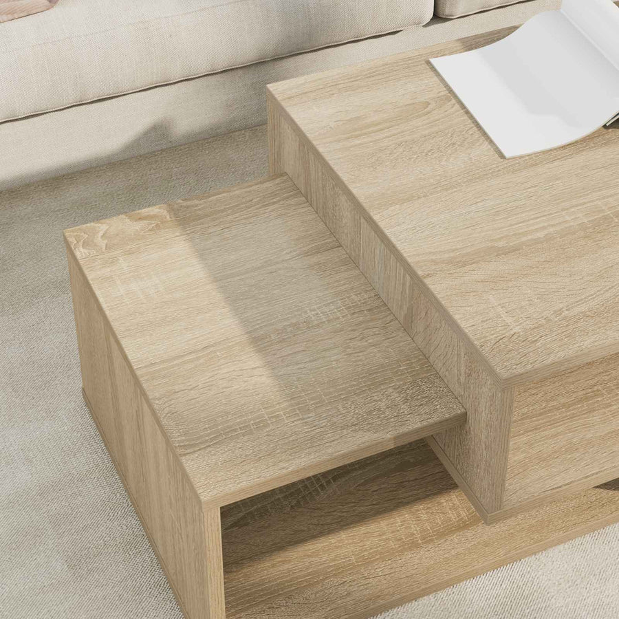 Salontafel Sonoma Eiken 105 x 50 x 32,5 cm Bewerkt hout