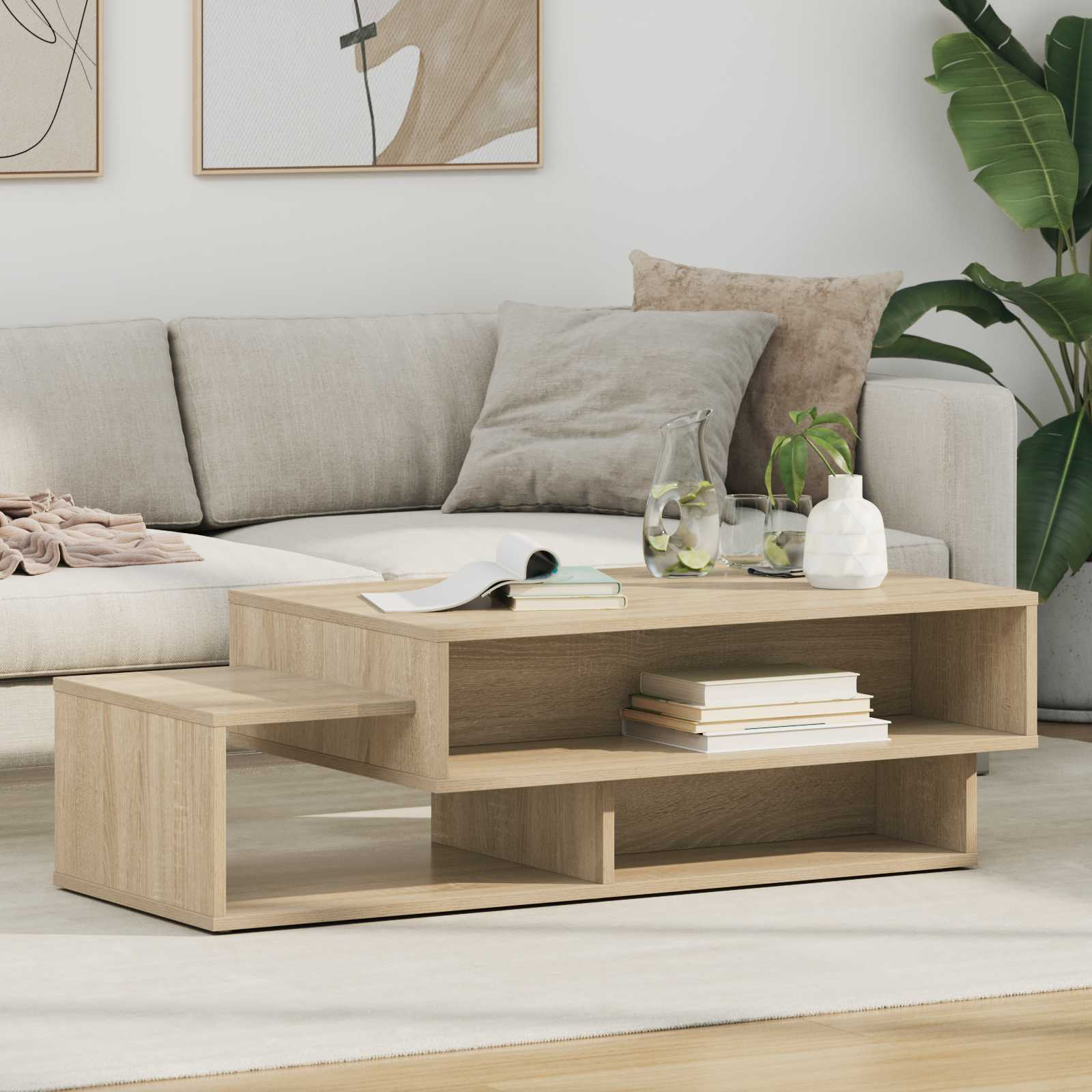 Salontafel Sonoma Eiken 105 x 50 x 32,5 cm Bewerkt hout