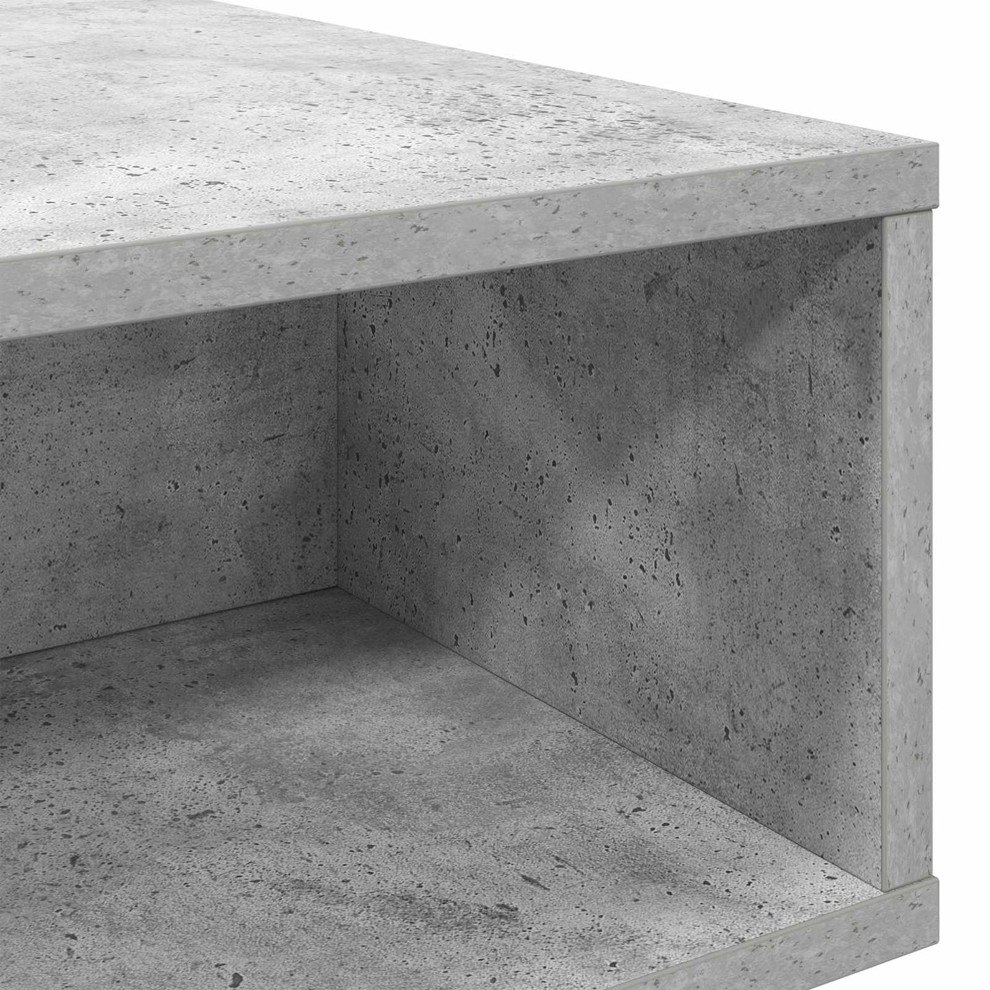 Salontafel Beton Grijs 105 x 50 x 32,5 cm Bewerkt hout