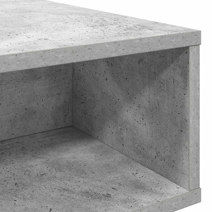 Salontafel Beton Grijs 105 x 50 x 32,5 cm Bewerkt hout