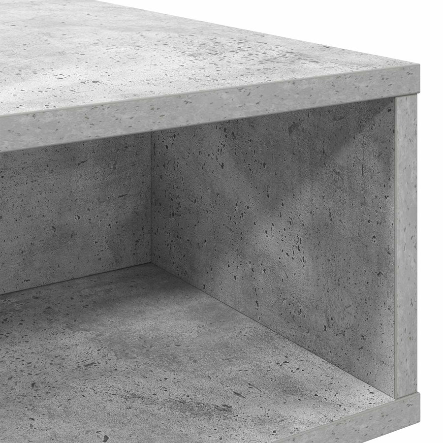 Salontafel Beton Grijs 105 x 50 x 32,5 cm Bewerkt hout