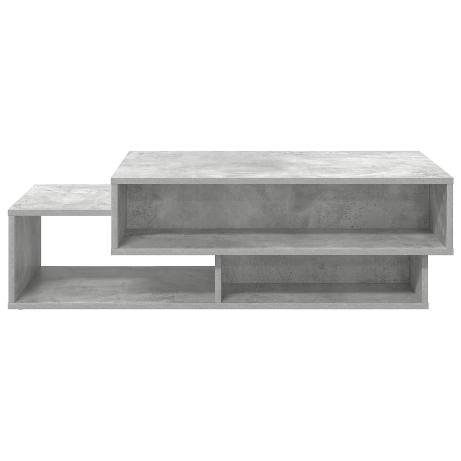 Salontafel Beton Grijs 105 x 50 x 32,5 cm Bewerkt hout