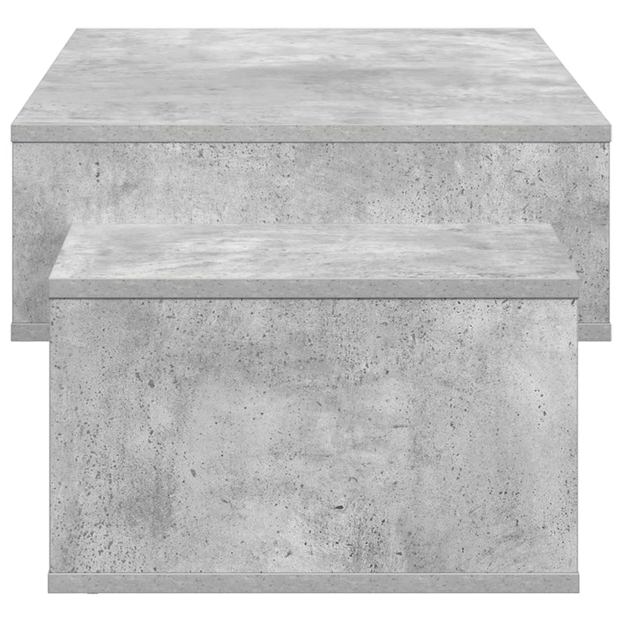 Salontafel Beton Grijs 105 x 50 x 32,5 cm Bewerkt hout