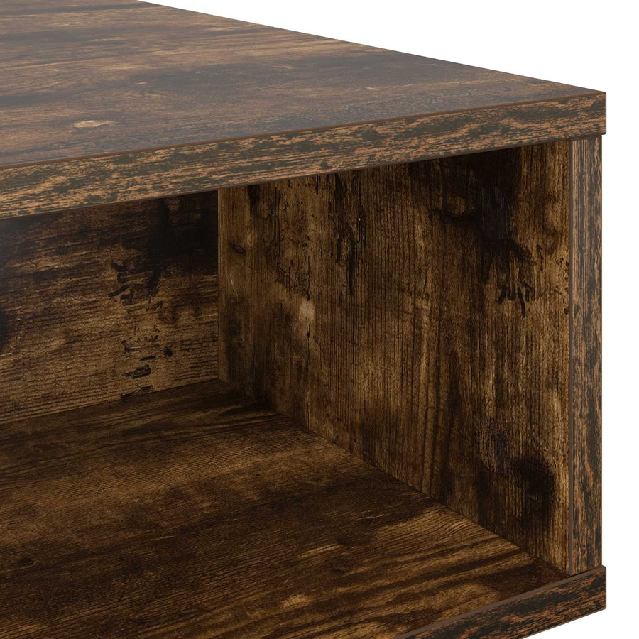 Salontafel Gerookt eiken 105 x 50 x 32,5 cm Bewerkt hout