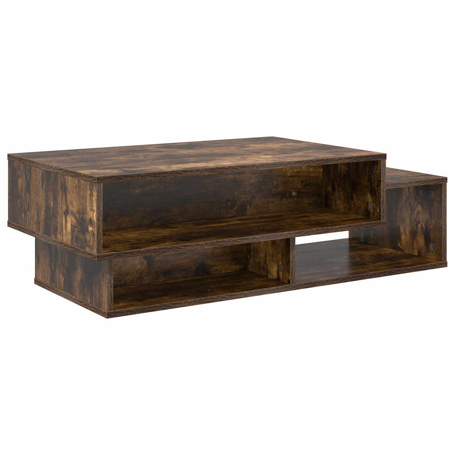Salontafel Gerookt eiken 105 x 50 x 32,5 cm Bewerkt hout