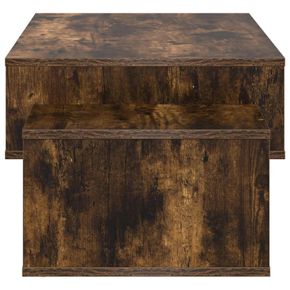 Salontafel Gerookt eiken 105 x 50 x 32,5 cm Bewerkt hout