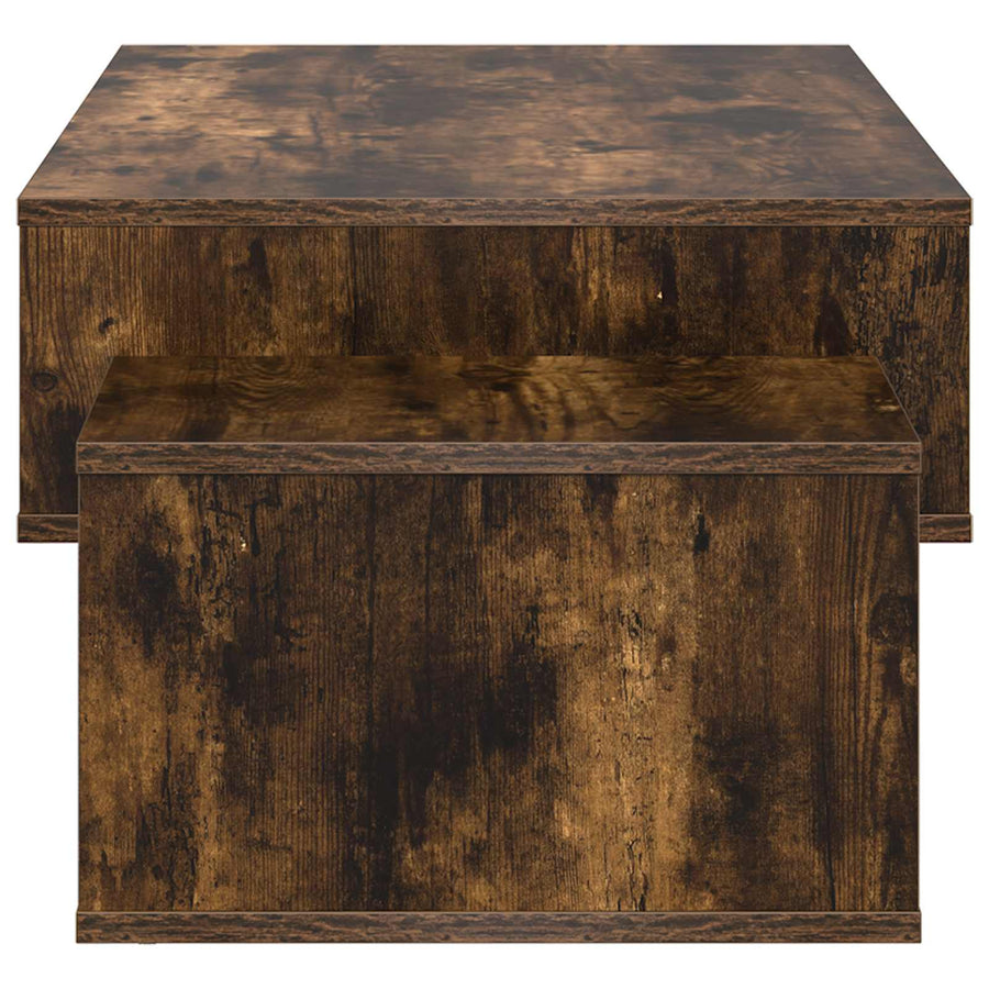 Salontafel Gerookt eiken 105 x 50 x 32,5 cm Bewerkt hout